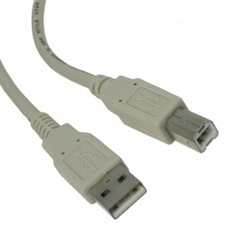 CABLE USB 2.0 A-B MALE (2.0m)
