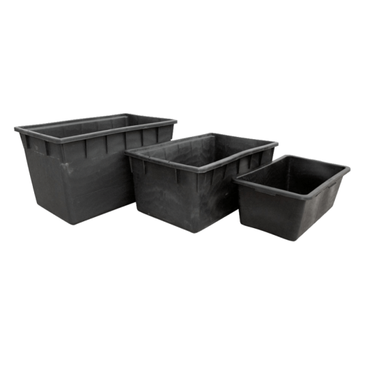 Black Rectangular Container 160L