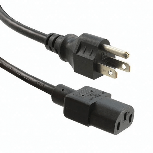 Power Cord 18 AWG - 3 conductors C13 - 5-15P (2.0m)