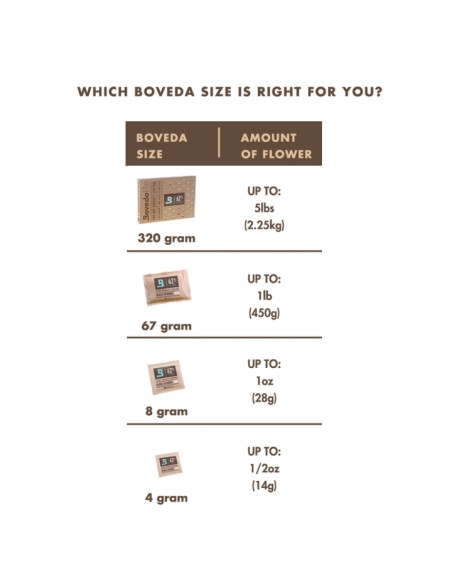 Boveda 62% 4-320g Boveda 62% 4-320g