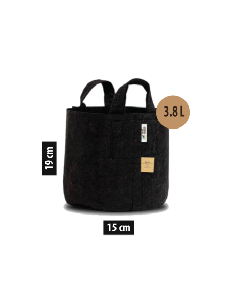 Root Pouch Maceta de Tela - 3.8L C/ Asas (15x19cm) Root Pouch Maceta de Tela - 3.8L C/ Asas (15x19cm)