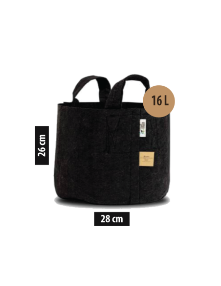 Root Pouch Vaso de Pano - 16L (28x26cm) - Com Alças Root Pouch Vaso de Pano - 16L (28x26cm) - Com Alças