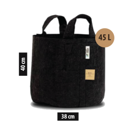 Root Pouch Maceta de Tela - 45L C/ Asas (38x40cm)