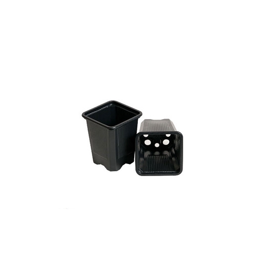 Vaso Quadrado (Preto) (7x7x8cm) (230ml)