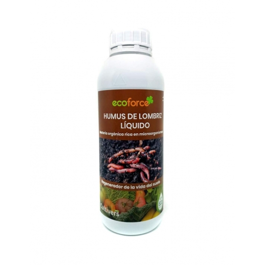 Cultivers Ecoforce Humus Líquido de Lombriz 1L 100% Ecológico