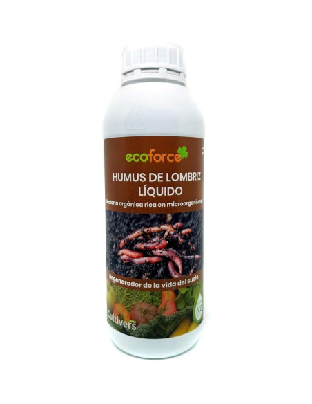 Cultivers Ecoforce Humus Líquido de Minhoca 1L 100% Ecológico Cultivers Ecoforce Humus Líquido de Minhoca 1L 100% Ecológico
