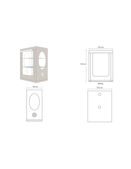 HOMEbox Vista Medium (120 x 65 x 120 CM) HOMEbox Vista Medium (120 x 65 x 120 CM)