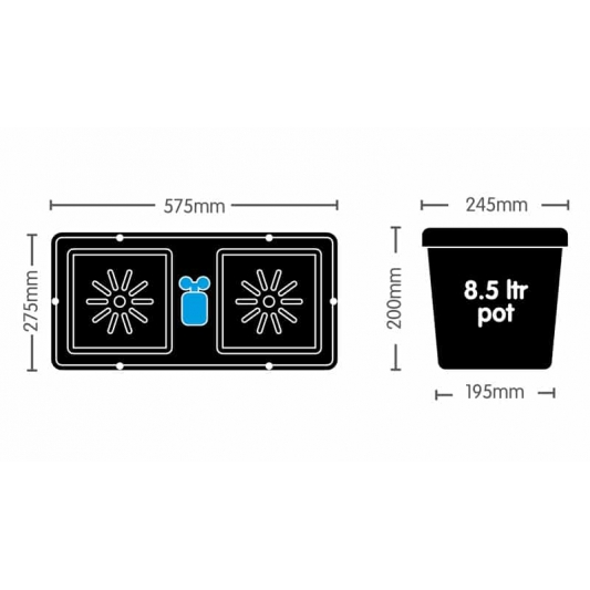 AutoPot easy2grow Kit 4 - 4 Vasos 8.5L