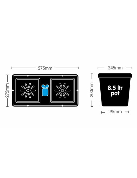 AutoPot easy2grow Kit 4 - 4 Vasos 8.5L AutoPot easy2grow Kit 4 - 4 Vasos 8.5L