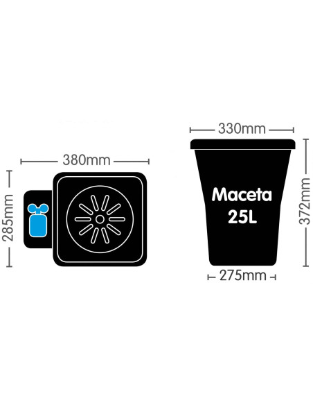 Autopot Sistema 4 Pot XL (25L) Autopot Sistema 4 Pot XL (25L)