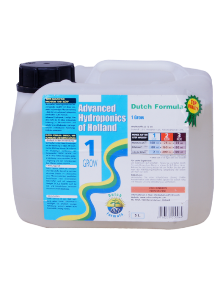 Advanced Hydroponics Dutch Formula Grow 1-5L Advanced Hydroponics Dutch Formula Grow 1-5L