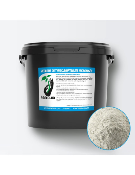 Terralba Zeolite Clinoptilolite Micronizada 20μ 500g Terralba Zeolite Clinoptilolite Micronizada 20μ 500g