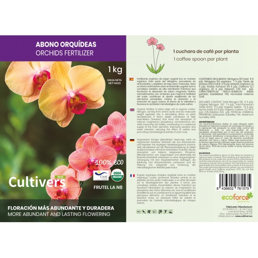 Cultivers Ecoforce Abono Orquídeas 250g