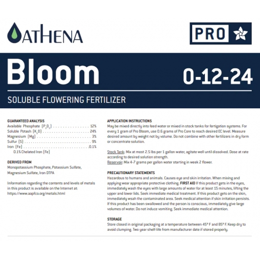 Athena Pro Bloom 11.36kg (Caixa)