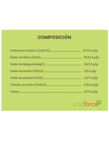 Cultivers Ecoforce Terra Diatomáceas 1-20Kg Cultivers Ecoforce Terra Diatomáceas 1-20Kg