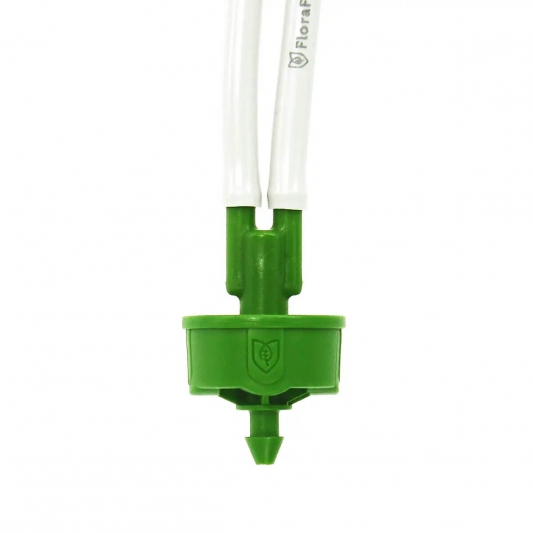 FloraFlex® 2-Way Parallel micro dripper stake | 76 CM / 30" | 0,3 GPH / 1.14LPH | 1un.