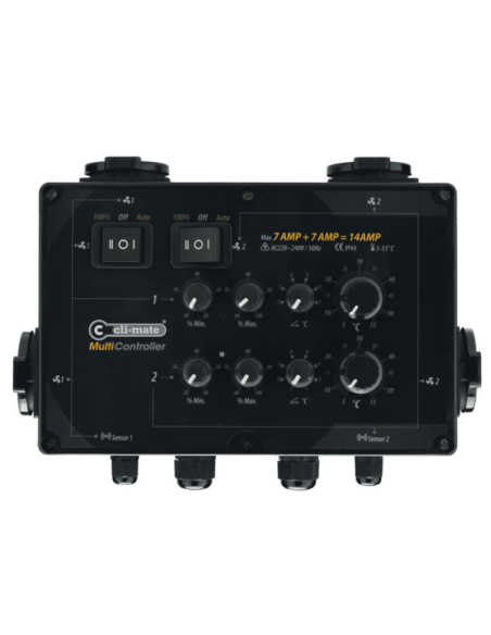 CLI-MATE Multi-Controller 7+7 Amp (Temperatura, Velocidade, Histerese) CLI-MATE Multi-Controller 7+7 Amp (Temperatura, Velocidade, Histerese)