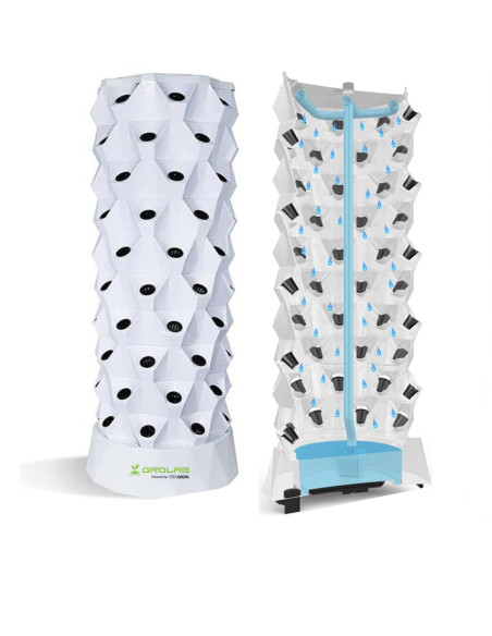 GroLab Torre de Plantação Hidropónica (72 plantas 1.5m) GroLab Torre de Plantação Hidropónica (72 plantas 1.5m)