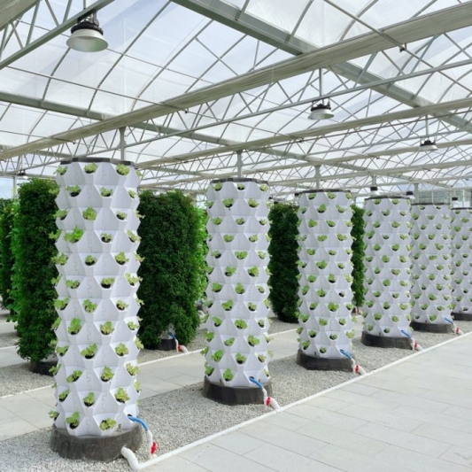 GroLab Torre de Plantación Hidropónica (72 plantas 1.5m)