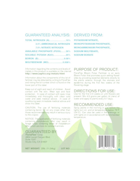 FloraFlex Bloom Foliar 450g (1lbs) FloraFlex Bloom Foliar 450g (1lbs)