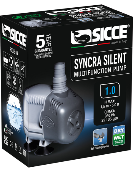 Bomba de Água Syncra Silent 1.0 (950 L/H) 16W Bomba de Água Syncra Silent 1.0 (950 L/H) 16W