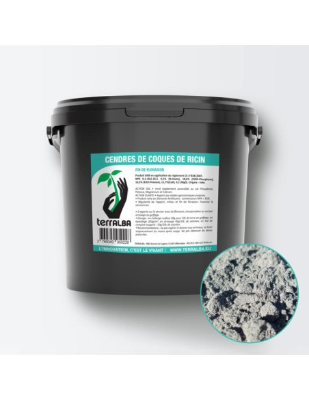 Terralba Castor Husk Ashes 200kg Terralba Castor Husk Ashes 200kg
