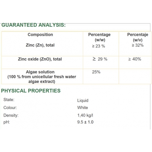 Fenorganic Soluble Zinc 40 1-1000L