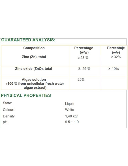 Fenorganic Zinco 40 Solúvel 1-1000L Fenorganic Zinco 40 Solúvel 1-1000L