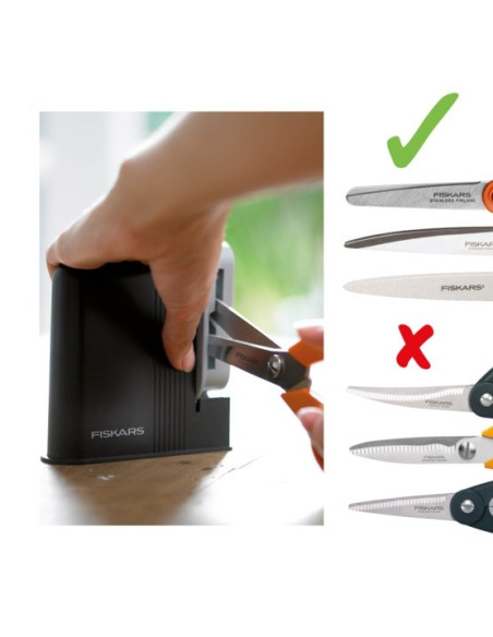 Fiskars Afiador de Tesouras Clip-Sharp (para destros) Fiskars Afiador de Tesouras Clip-Sharp (para destros)