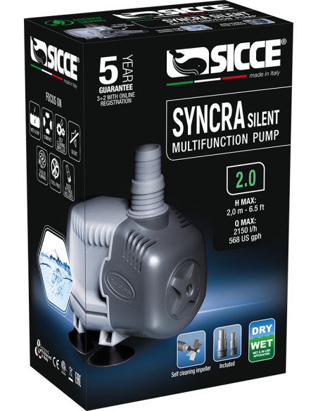 Syncra Silent 2.0 Bomba de Água (2150 L/H) 32W Syncra Silent 2.0 Bomba de Água (2150 L/H) 32W