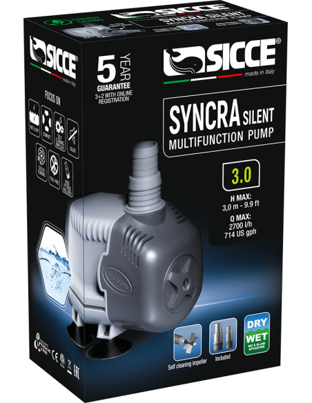 Syncra Silent 3.0 Bomba de Água (2700 L/H) 45W Syncra Silent 3.0 Bomba de Água (2700 L/H) 45W