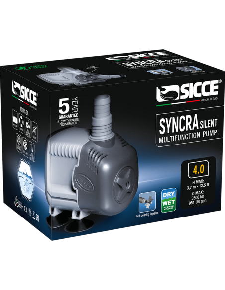 Syncra Silent 4.0 Bomba de Água (3500 L/H) 80W Syncra Silent 4.0 Bomba de Água (3500 L/H) 80W
