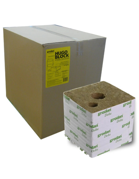 Grodan Rockwool Cube - BOX 48u 15x15x14.2cm (Ø40mm) Grodan Rockwool Cube - BOX 48u 15x15x14.2cm (Ø40mm)