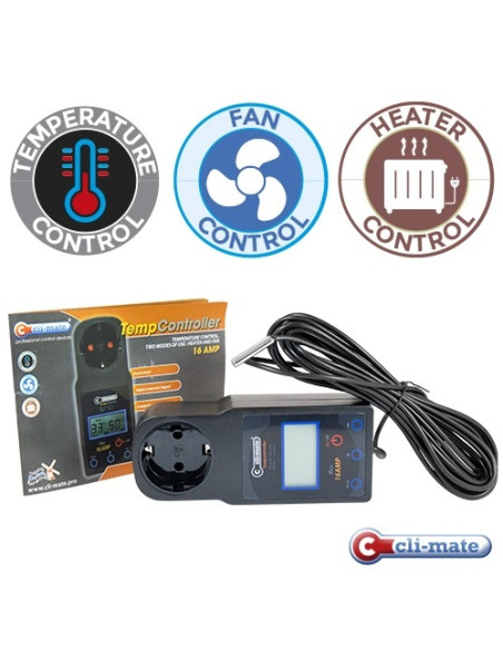 CLI-MATE Controlador de Temperatura 16 A CLI-MATE Controlador de Temperatura 16 A