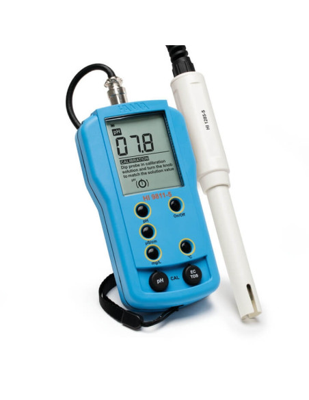 Hanna Medidor HI 9811-5 pH/EC/TDS/Temperatura Hanna Medidor HI 9811-5 pH/EC/TDS/Temperatura