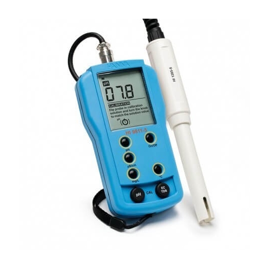 Hanna Medidor HI 9811-5 pH/EC/TDS/Temperatura