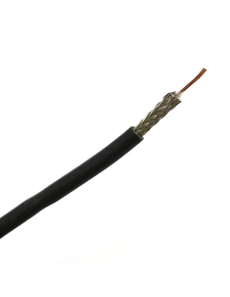 Cabo Coaxial 50 Ohm RG174 26AWG - 1m Cabo Coaxial 50 Ohm RG174 26AWG - 1m