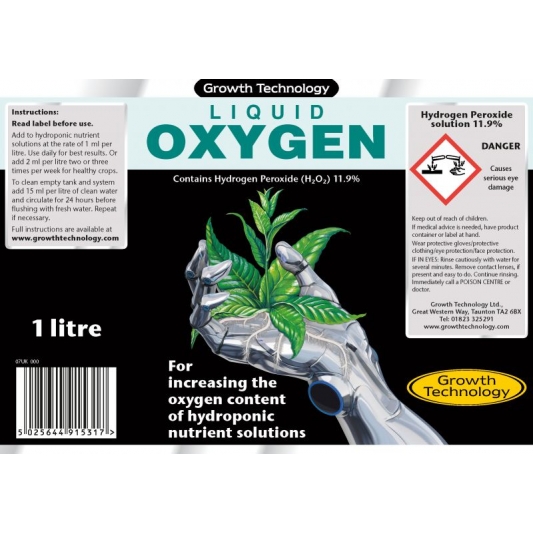 Growth Technology Liquid Oxygen 1-5L