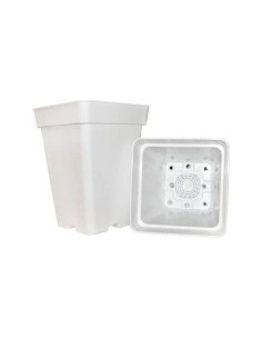 Vaso JBQ Quadrado Branco 7L (20 x 20 x 27.5 CM)