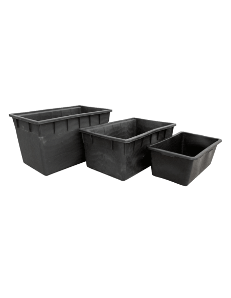 Tanque Rectangular Preto 160L (86x62x35cm) Tanque Rectangular Preto 160L (86x62x35cm)