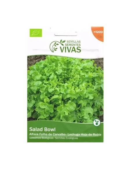 Sementes Vivas Alface Salad Bowl 1.5G Sementes Vivas Alface Salad Bowl 1.5G