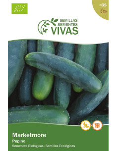 Sementes Vivas Pepino Marketmore 35 Sementes