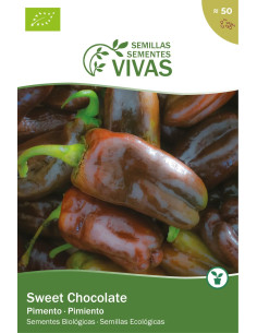 Sementes Vivas Pimento Sweet Chocolate 50 Sementes
