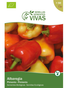 Sementes Vivas Pimento Albaregia 50 Sementes
