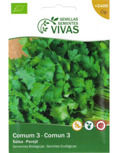 Sementes Vivas  Salsa Comum 3 4G