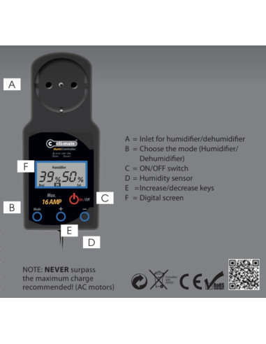CLI-MATE Humi Controller 16 A