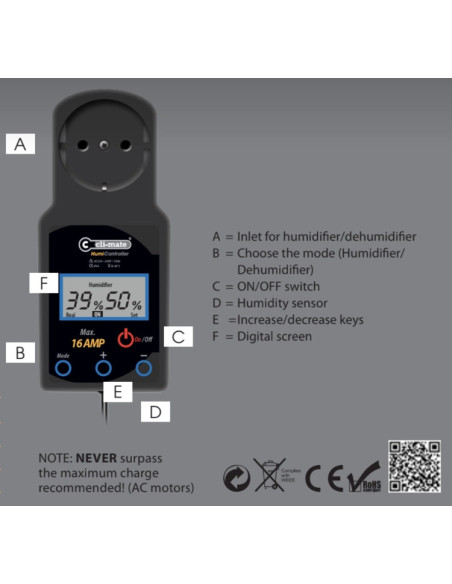CLI-MATE Humi Controller 16 A CLI-MATE Humi Controller 16 A