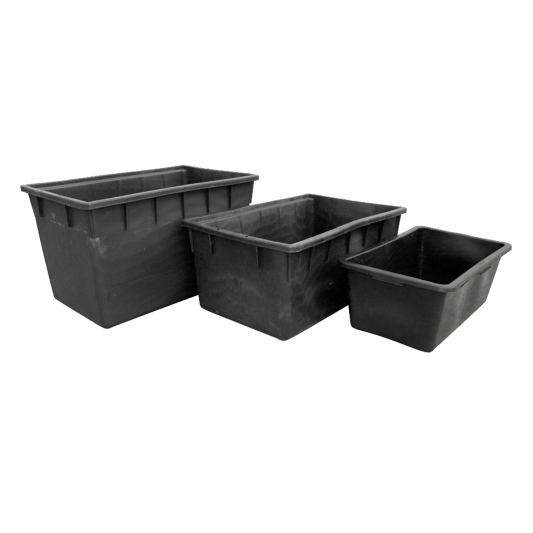 Black Rectangular Container 80L (77x50x30cm)