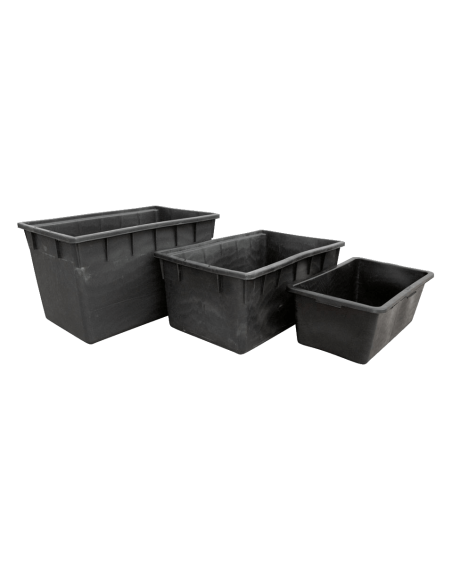 Tanque Rectangular Preto 220L (88.3x63.8x50.4cm) Tanque Rectangular Preto 220L (88.3x63.8x50.4cm)