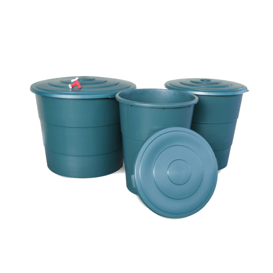 Round Green Container 200L